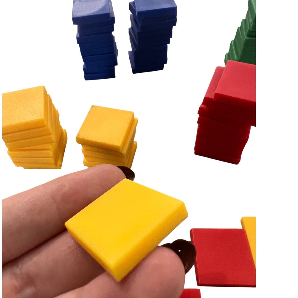 Plastic Math Learning Manipulatives Cubes Tiles Counting Pattern Sorting Blocks‎ - Picture 8 of 10